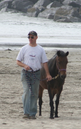 Nutmeg at the beach